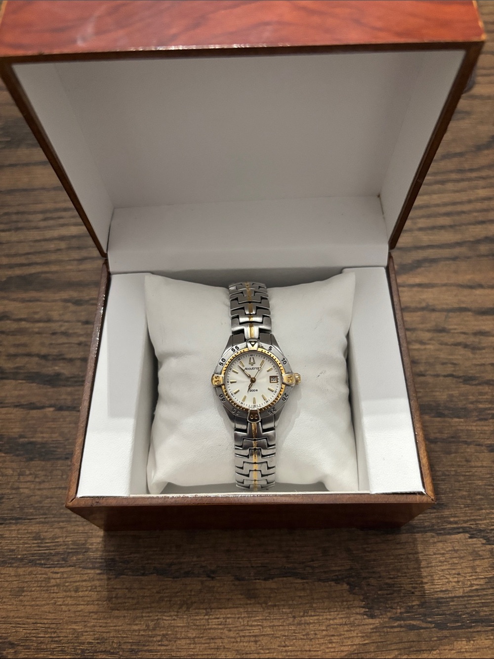 Bulova Accutron Two Tone Women’s Dive Style Watch